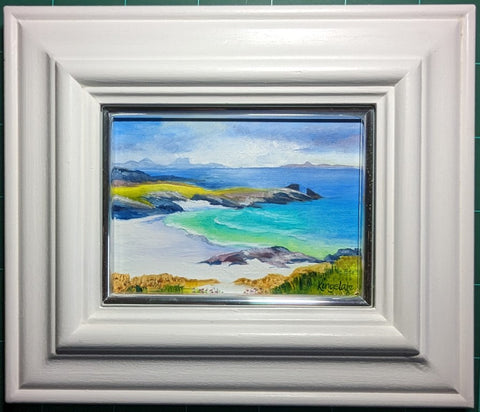 'Clach Toll, Route 500' Framed Original Oil by Gillian Kingslake