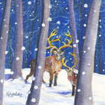 'Watching for Santa' Original Watercolour by Gillian Kingslake