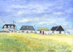"Traditional Crofts, Tiree" - unframed original watercolour - by Gillian Kingslake (Copy)