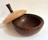 Maple and Panga Panga Lidded Box by Neil Paterson