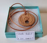 Circles Design Wooden Pendant by Neil Paterson