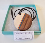 Rainbow Wooden Pendant by Neil Paterson