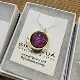 Paua Pendants on Sterling Silver Chain PP17 - by Mhairi Sim - Girl Paua