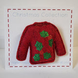 Christmas Jumper Brooch - by Lucy Jackson