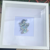 Paua Shell Mosaic Box Frames - by Mhairi Sim - Girl Paua