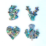 Paua Shell Print Greetings Cards - by Mhairi Sim - Girl Paua