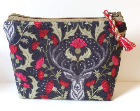 Stag and Thistle Purse - by Lucy Jackson