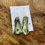 Natural shaped Paua Shell  Earrings - by Mhairi Sim - Girl Paua