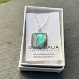 Paua Pendants on Sterling Silver Chain PP17 - by Mhairi Sim - Girl Paua