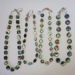 Beautiful Paua Shell & Freshwater Pearl Necklace - by Mhairi Sim - Girl Paua