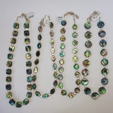 Beautiful Paua Shell & Freshwater Pearl Necklace - by Mhairi Sim - Girl Paua