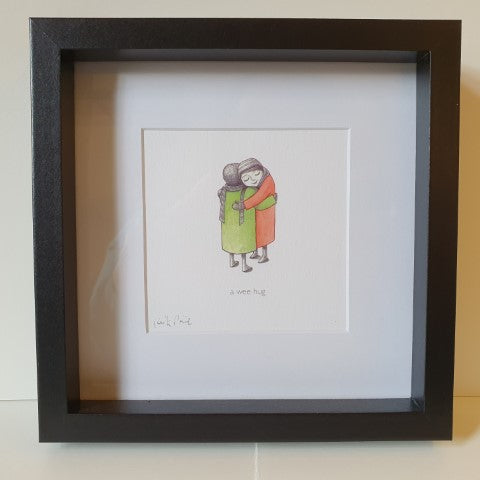 'a wee hug' Framed Print - by Keith Pirie