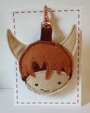 Highland Cow Keyring - by Lucy Jackson