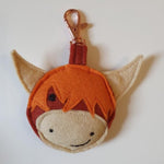 Highland Cow Keyring - by Lucy Jackson