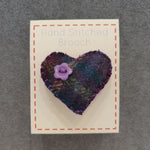 Wool Heart Brooches - by Lucy Jackson