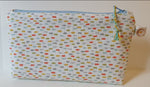 Dash Pattern Canvas Zip Pencil Case- by Lucy Jackson