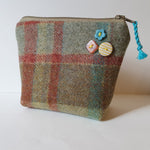 Green Orange Blue Wool Purse - by Lucy Jackson