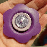Flower Button Stack Brooches - by Lucy Jackson
