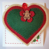 Hearts and Trees Felt Hanging Decoration - by Lucy Jackson