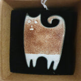 Cat Enamel Brooches - by Jennifer Crockett - JayCee Designs