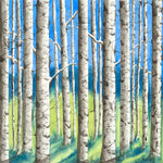 Birch Trees Print by - Annette Robertson