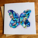 Paua Shell Print Greetings Cards - by Mhairi Sim - Girl Paua