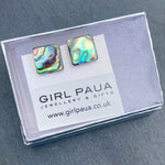 Paua Shell Cufflinks - by Mhairi Sim - Girl Paua