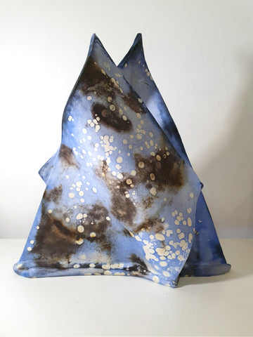 Passing Sails Ceramic Sculpture Cobalt by George Thom