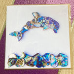 Paua Shell Print Greetings Cards - by Mhairi Sim - Girl Paua