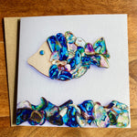 Paua Shell Print Greetings Cards - by Mhairi Sim - Girl Paua