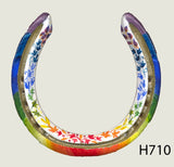 Various Hand Painted Horseshoes - By Gillian Kingslake