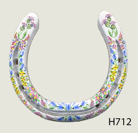 Various Hand Painted Horseshoes - By Gillian Kingslake