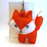 Felt Fox Keyring - by Lucy Jackson