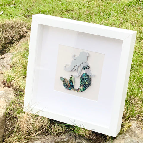 Paua Shell Mosaic Box Frames - by Mhairi Sim - Girl Paua