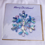 Paua Shell Print Christmas Cards - by Mhairi Sim - Girl Paua