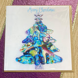 Paua Shell Print Christmas Cards - by Mhairi Sim - Girl Paua