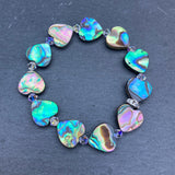 Paua Shell & Crystal Bracelets - by Mhairi Sim - Girl Paua