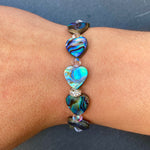 Paua Shell & Crystal Bracelets - by Mhairi Sim - Girl Paua