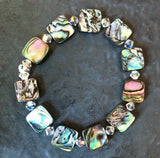 Paua Shell & Crystal Bracelets - by Mhairi Sim - Girl Paua