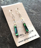 Paua Shell Fan Earrings - by Mhairi Sim - Girl Paua