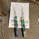 Paua Shell Fan Earrings - by Mhairi Sim - Girl Paua