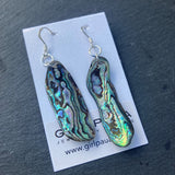 Natural shaped Paua Shell  Earrings - by Mhairi Sim - Girl Paua