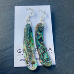 Natural shaped Paua Shell  Earrings - by Mhairi Sim - Girl Paua