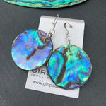 Paua Shell Natural Earrings - by Mhairi Sim - Girl Paua