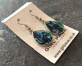 Paua Shell Frame Earrings - by Mhairi Sim - Girl Paua