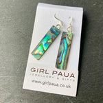 Paua Shell Natural Earrings - by Mhairi Sim - Girl Paua