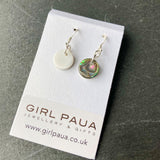 Paua Shell Natural Earrings - by Mhairi Sim - Girl Paua