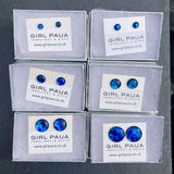 Blue Paua Shell  Earrings - by Mhairi Sim - Girl Paua