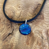 Blue Pendants - by Mhairi Sim - Girl Paua