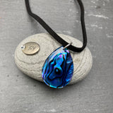 Blue Pendants - by Mhairi Sim - Girl Paua